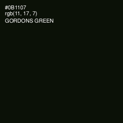 #0B1107 - Gordons Green Color Image